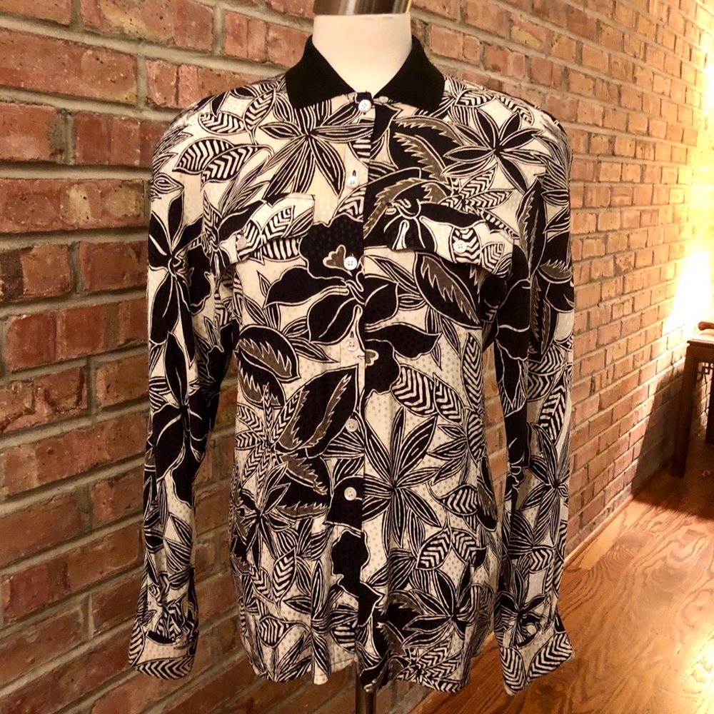 Vintage 80’s Escada by Margaretha Ley silk blouse